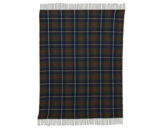 Decoris Throw Check Blue 130cm x 170cm x 0.5cm