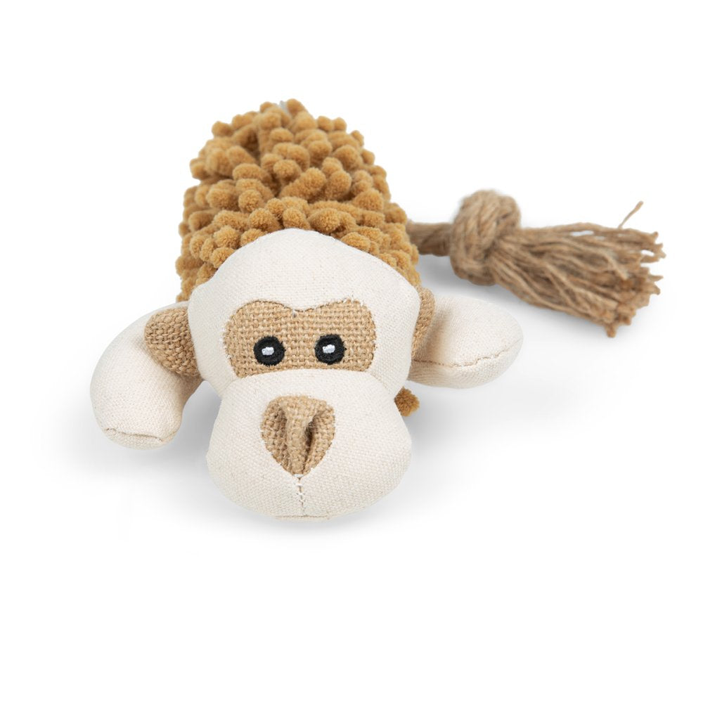 Petface Buddies Shaggy Monkey Plush Dog Toy