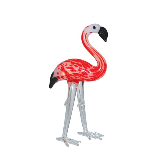 Stratton Objets d'art Miniature Glass Figurine - Flamingo