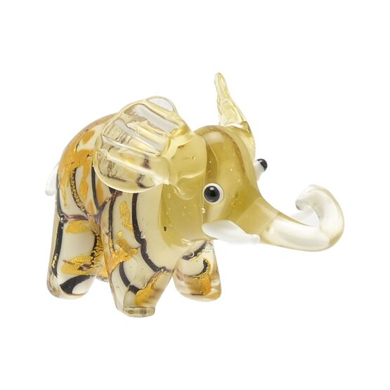 Stratton Objets d'art Miniature Glass Figurine - Elephant