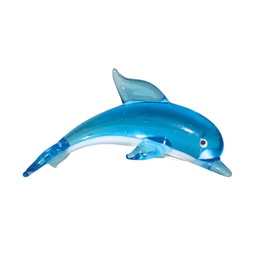 Stratton Objets d'art Miniature Glass Figurine - Dolphin