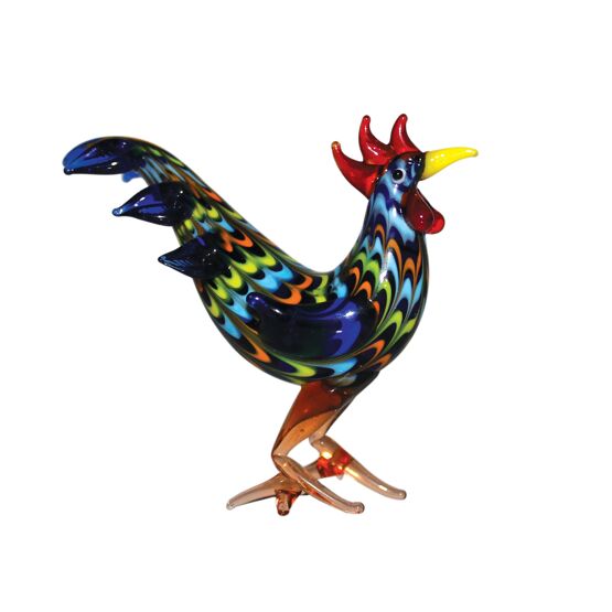 Stratton Objets d'art Miniature Glass Figurine - Cockerel
