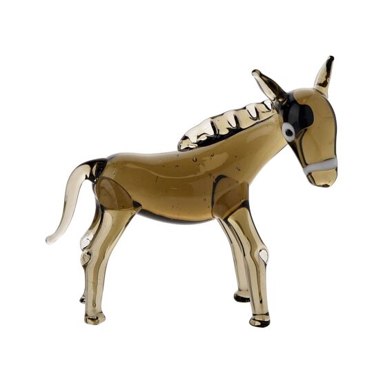 Stratton Objets d'art Miniature Glass Figurine - Donkey