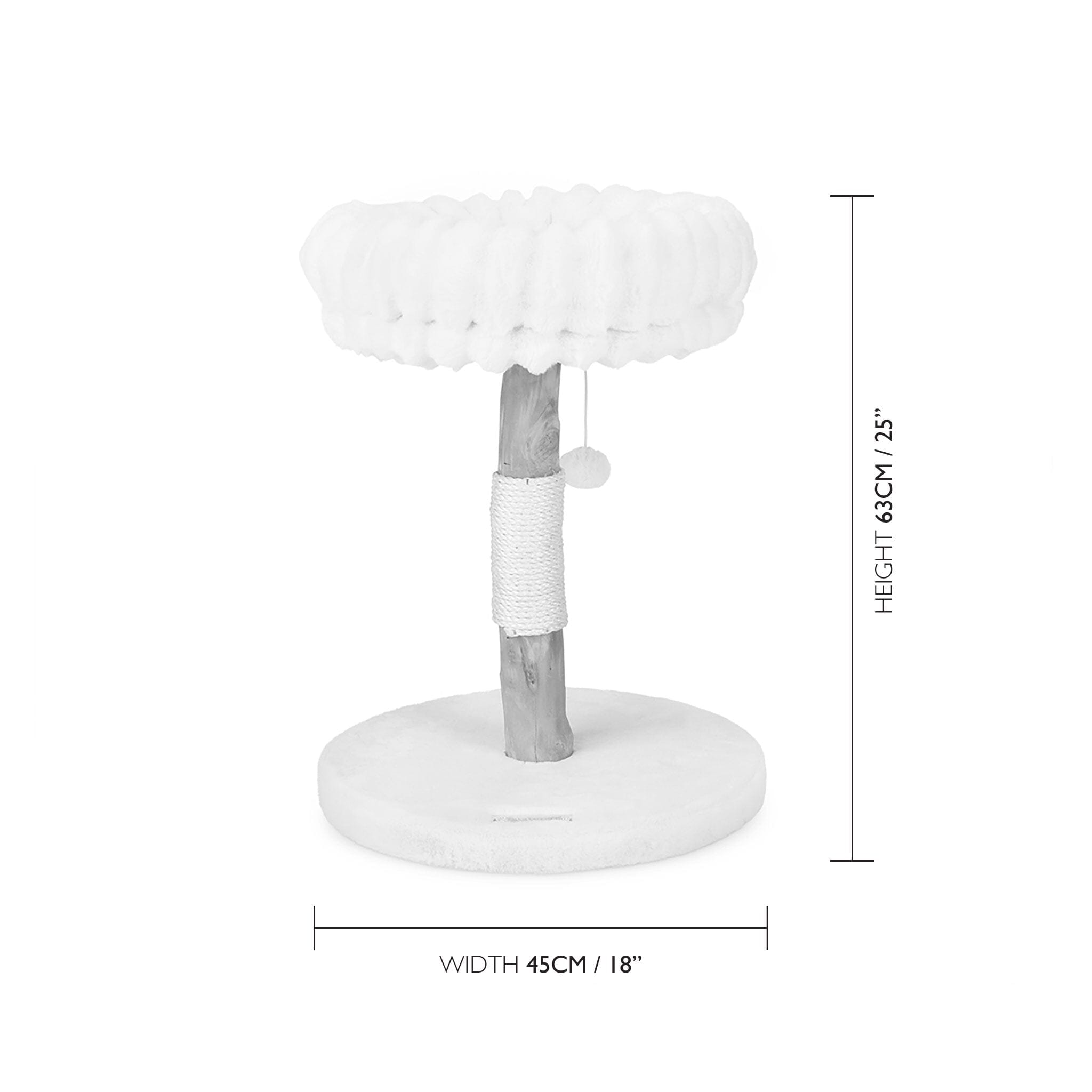 Scruffs Appalachians Cat Scratching Tree Cream