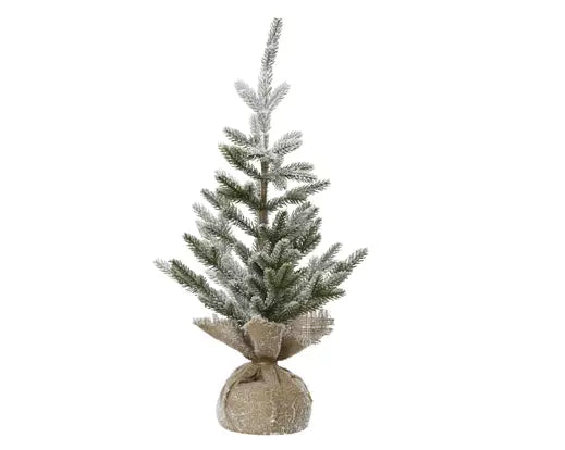 Mini Snowy Artificial Tree Indoor H60cm