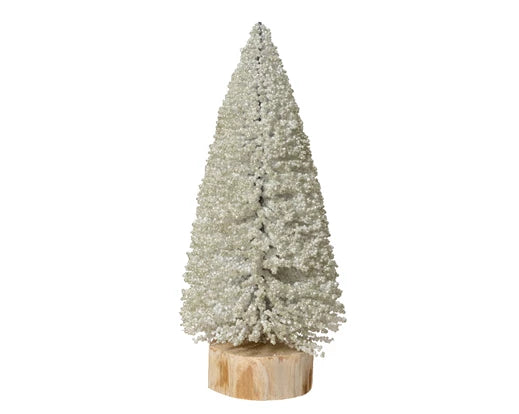 Kaemingk Brush Mini Tree Pearls H32cm