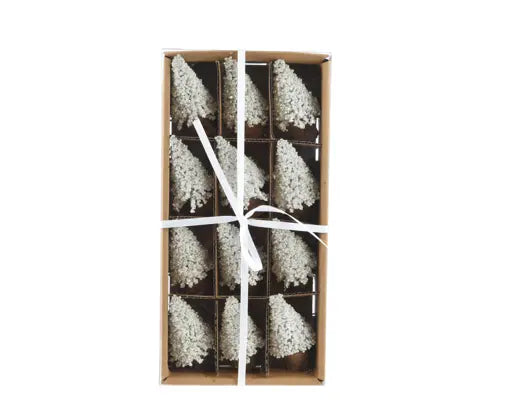 Brush Mini Tree Pearls H8cm 12pk