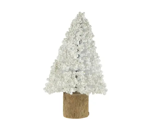 Brush Mini Tree Pearls H8cm 12pk