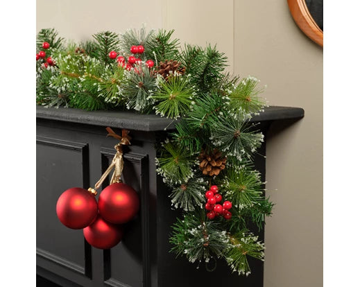 Kaemingk Ipswich Garland Frosted 270cm