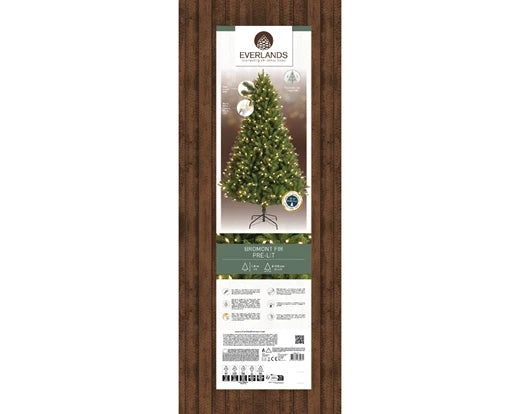Everlands Bromont Fir Pre-Lit Vintage Lights Artificial Tree