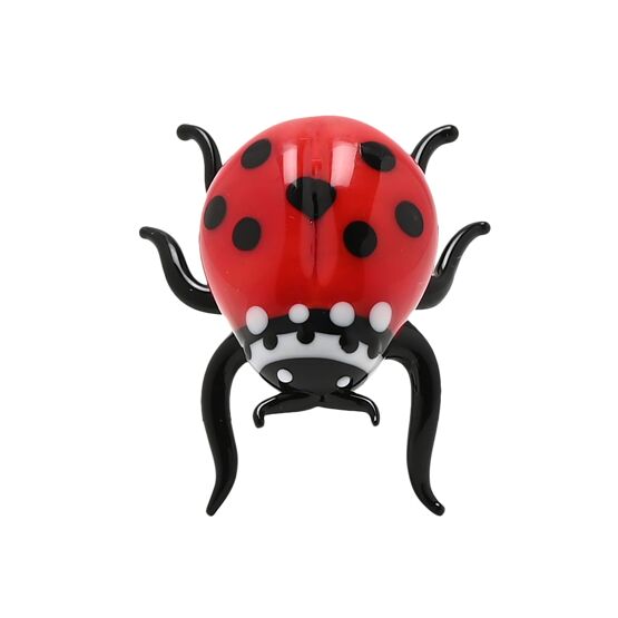 Stratton Objets d'art Miniature Glass Figurine - Ladybird
