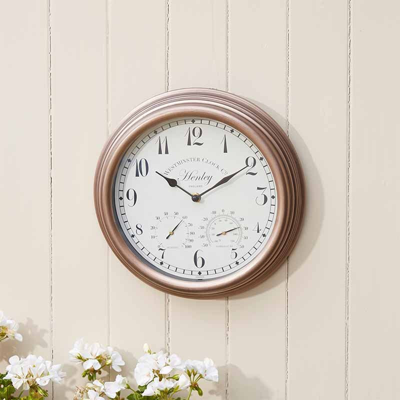 Smart Garden Henley Wall Wall Clock & Thermometer 12inch