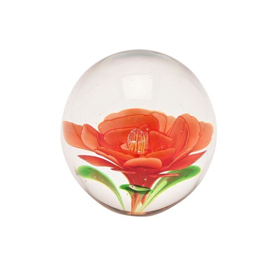 Stratton Objets d'art Orange Flower Paper Weight