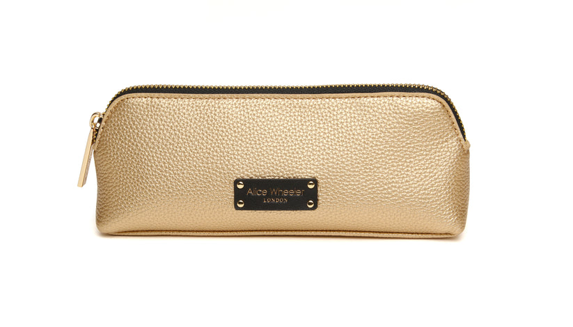 Alice Wheeler Kensington Makeup Bag Gold