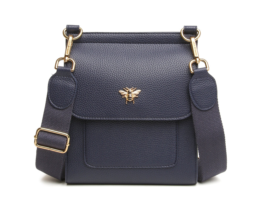 Alice Wheeler Bloomsbury Crossbody Bag Navy