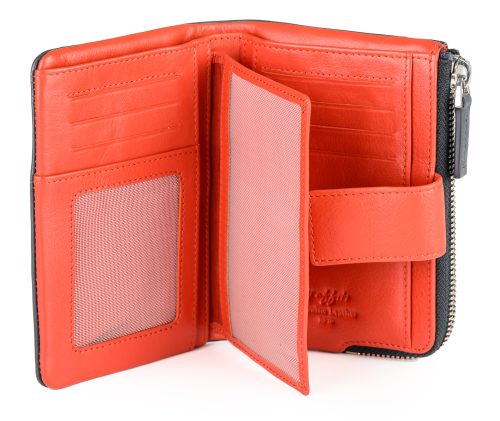 Golunski Fashion Ladies Purse Navy & Orange