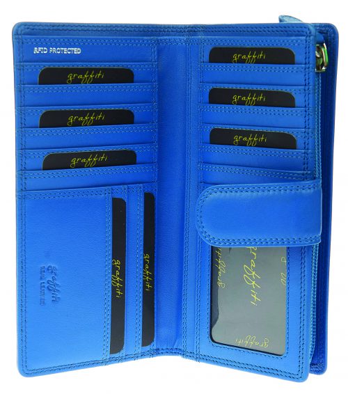 Golunski Caribbean Block Ladies Purse Cobalt