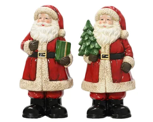 Decoris Santa Terracotta 13cm x 15cm x 29.5cm Single Assorted