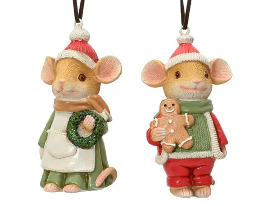 Decoris Mouse Gingerbread/Wreath Single Assorted