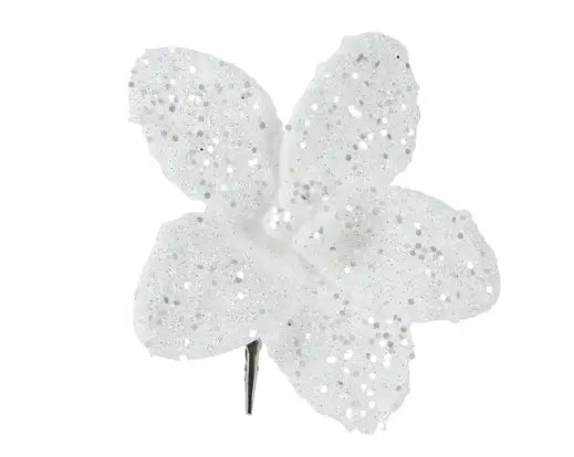 Poinsettia Faux Fur On Clip