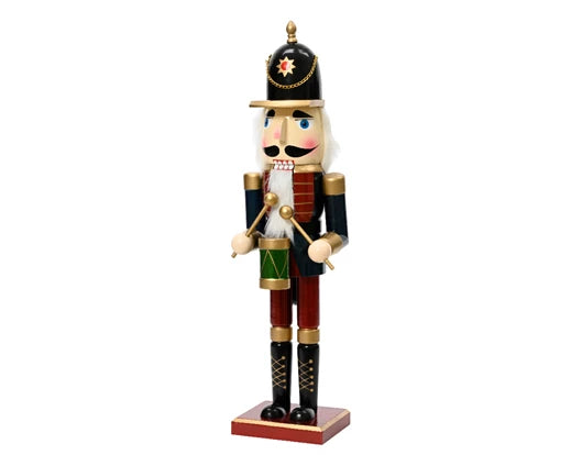 Kaemingk Nutcracker Firwood With Drum Dark Blue 50cm
