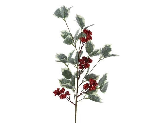 Kaemingk Spray Polyester Glitter Foam Berries