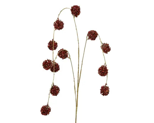 Everlands Spray Tinsel Red & Gold 90cm