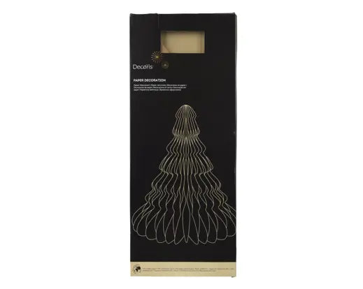 Tree Paper Champagne Painted Edge Magnet Closure Brown H60cm