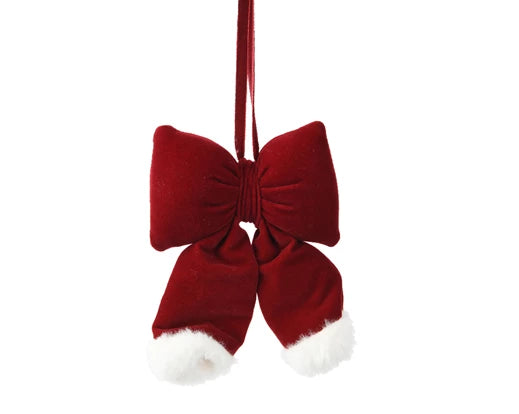 Kaemingk Bow Polyester Velvet Oxblood