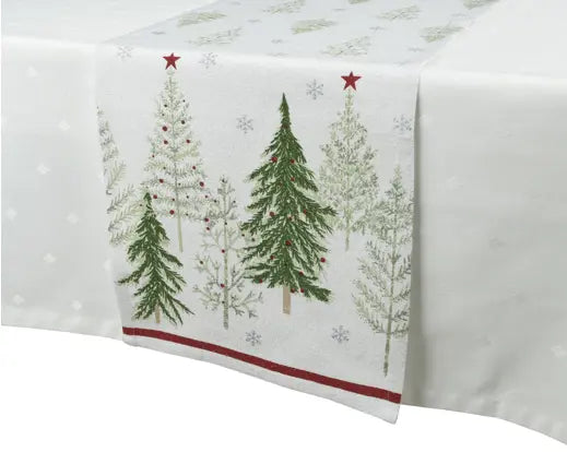 Cotton Tree Printed Tablerunner L150cmxW30cm