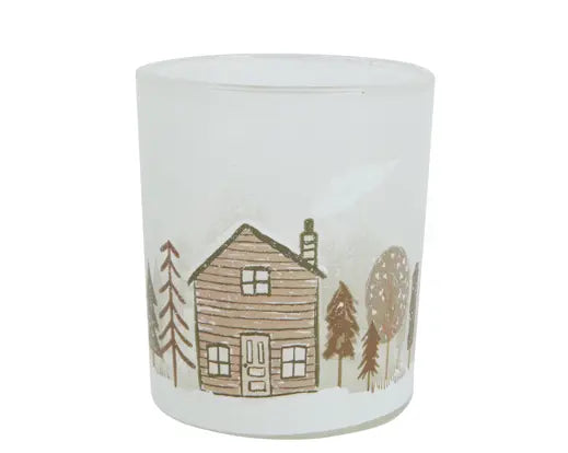 Tealightholder Glass White
