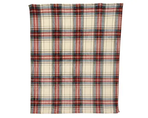 Polyester Checks Print Throw