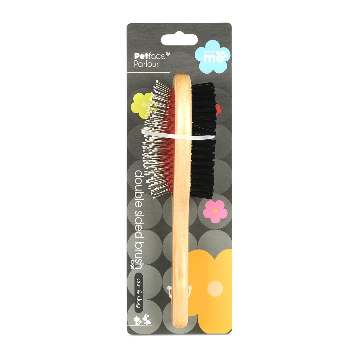 Petface Wooden Double Sided Brush