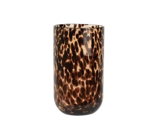 Decoris Hurricane Glass Transparent Brown 26cm