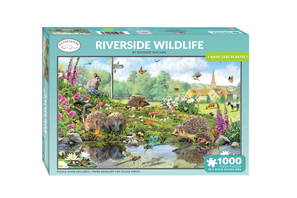 Otter House Jigsaw 1000 Piece - Riverside Wildlife