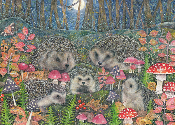 Otter House Jigsaw 1000 Piece - Woodland Hedgehogs