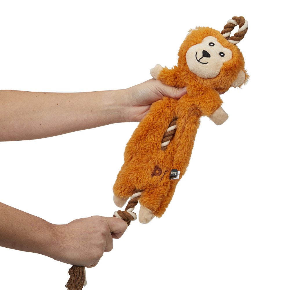 Pet Face Buddies Rope Monkey Plush Dog Toy