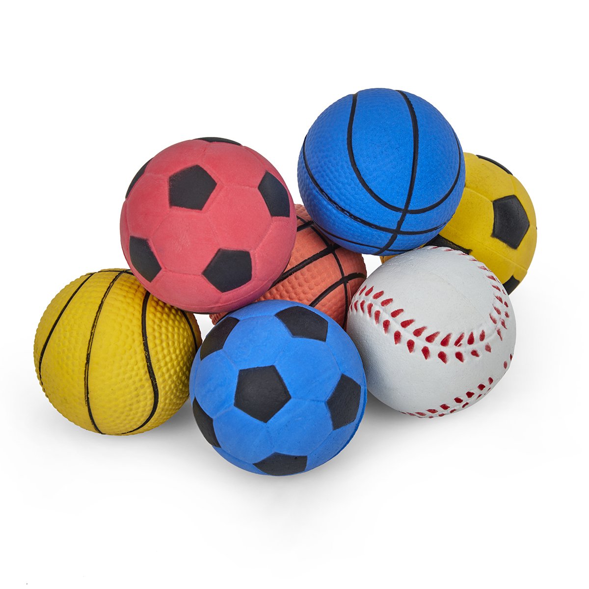 Pet Face Sponge Sports Balls Dog Toy Single