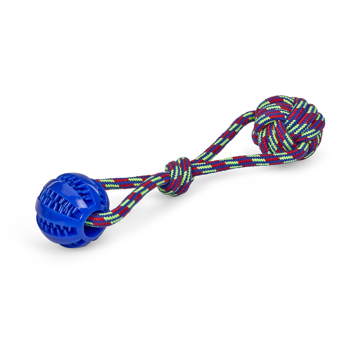Petface Toyz Treat Ball On Rope Dog Toy