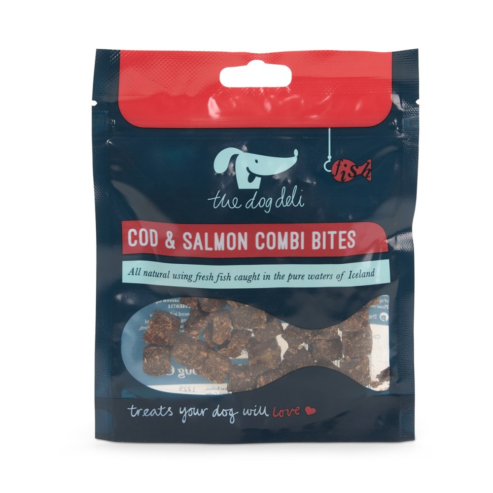 Pet Face Dog Deli Cod & Salmon Combi Bites Dog Treats 60g