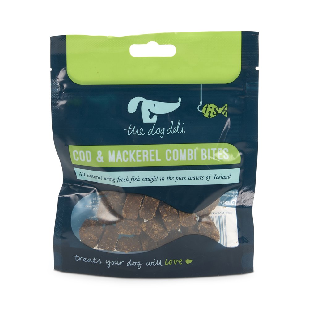 Pet Face Dog Deli Cod & Mackerel Combi Bites Dog Treats 60g