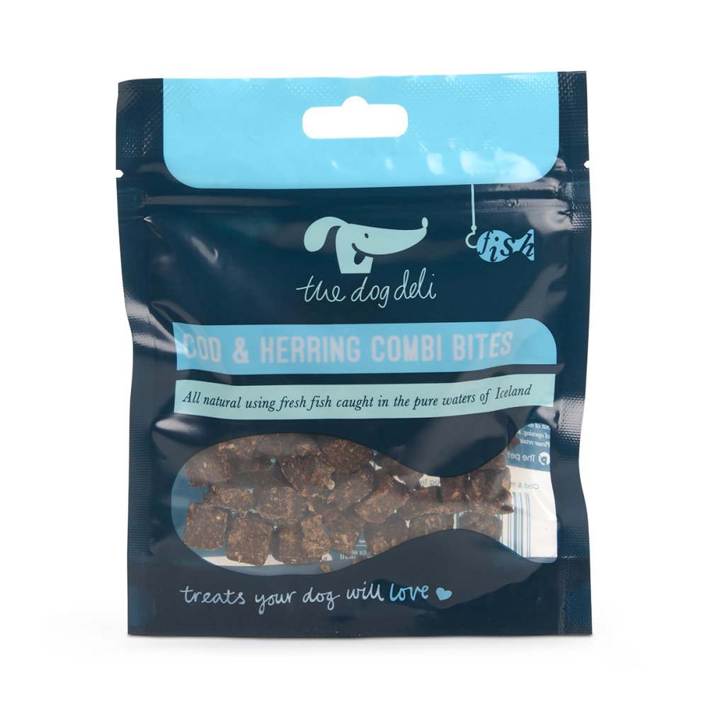 Pet Face Dog Deli Cod & Herring Combi Bites Dog Treats 60g