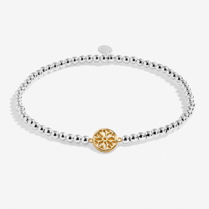 Joma Jewellery A Little 'Peace' Bracelet in Silver and Gold Plating