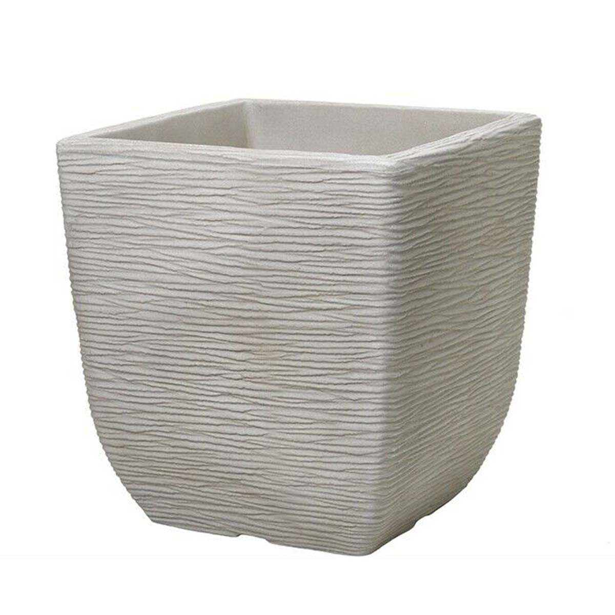 Stewart Plastics Cotswold Planter Square Limestone Grey