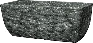 Stewart Plastics Cotswold Planter Trough Millstone Grey 60cm