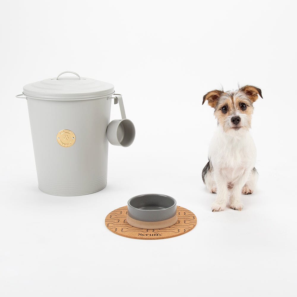 Scruffs Cantina 4L Steel Storage Pet Food Canister & Scoop