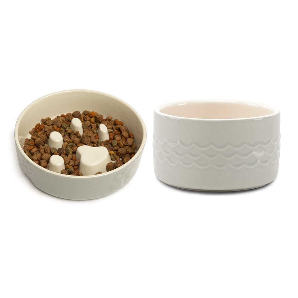 Scruffs Icon Slow Feeder Pet Bowl Grey 16cm