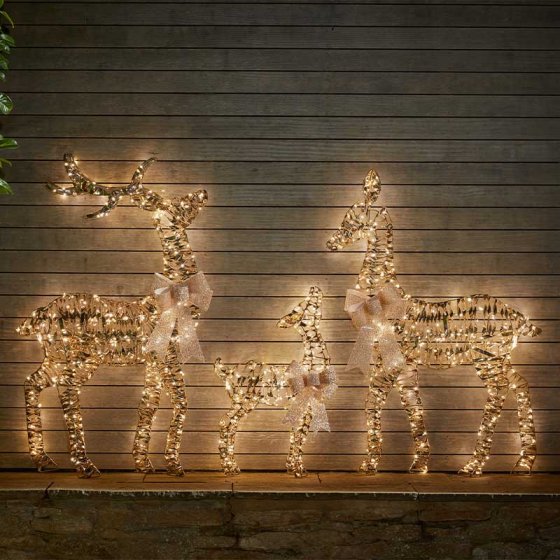 Smart Garden GoldTwist Deer Family - Set of 3, LV