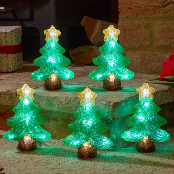 Smart Garden InLit Ice Christmas Trees - Set of 5