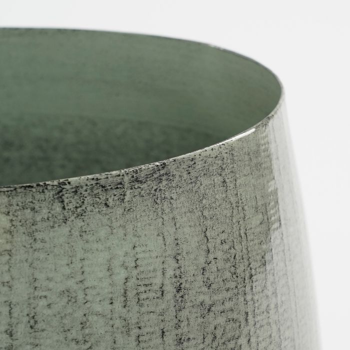 Mica Benson Iron Round Pot Grey 16cm